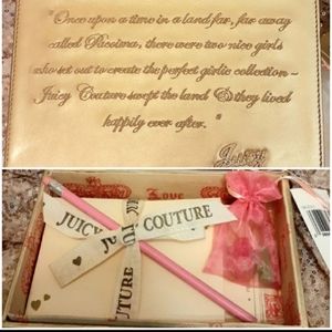 Juicy Couture Stationary Set/Jewelry Box